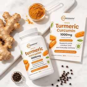 Turmeric Curcumin Capsules 1000mg, Natural Plant Extract Daily Nutritional Supplement