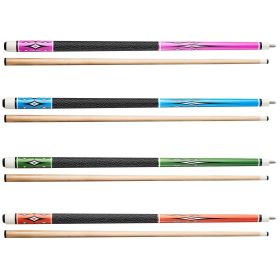 Pool Cue, 4 Pieces Pool Stick, 58 inch Canadian Maple Wood Billiard Pools Stick with ABS Connection Ring, Cues Sticks for Professional Pool Table