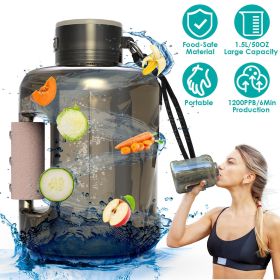 1.5L Large Capacity Portable Hydrogen Water Bottle 6 Min Quick Electrolysis Rechargeable Hydrogen Water Generator For Home Travel Office Gym Work
