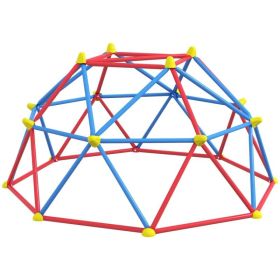 6 FT Climbing Dome Geometric Jungle Gym w/ Rust and UV-Resistant Steel, Up to 396 lbs, for 1-4 Children Aged 3-8 Years (Option: Multi Colour)