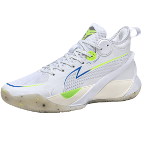 New couple basketball shoes men's sports shoes women's breathable cushioning non-slip wear-resistant gym training sports shoes (Color: White, size: 43)
