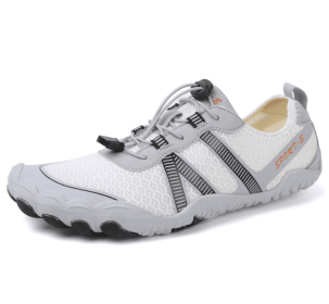 Couples fitness sneakers outdoor beach swimming shoes anti-slip wear-resistant men's and women's running shoes yoga shoes professional upstream s (Color: White, size: 45)
