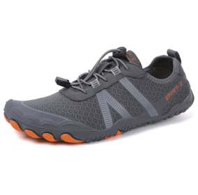 Couples fitness sneakers outdoor beach swimming shoes anti-slip wear-resistant men's and women's running shoes yoga shoes professional upstream s (Color: Dark grey, size: 38)