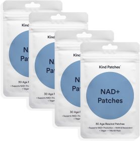 NAD Plus Patches by Kind Patches for Unisex - 30 Count Patches - Pack of 4 (style: paster)